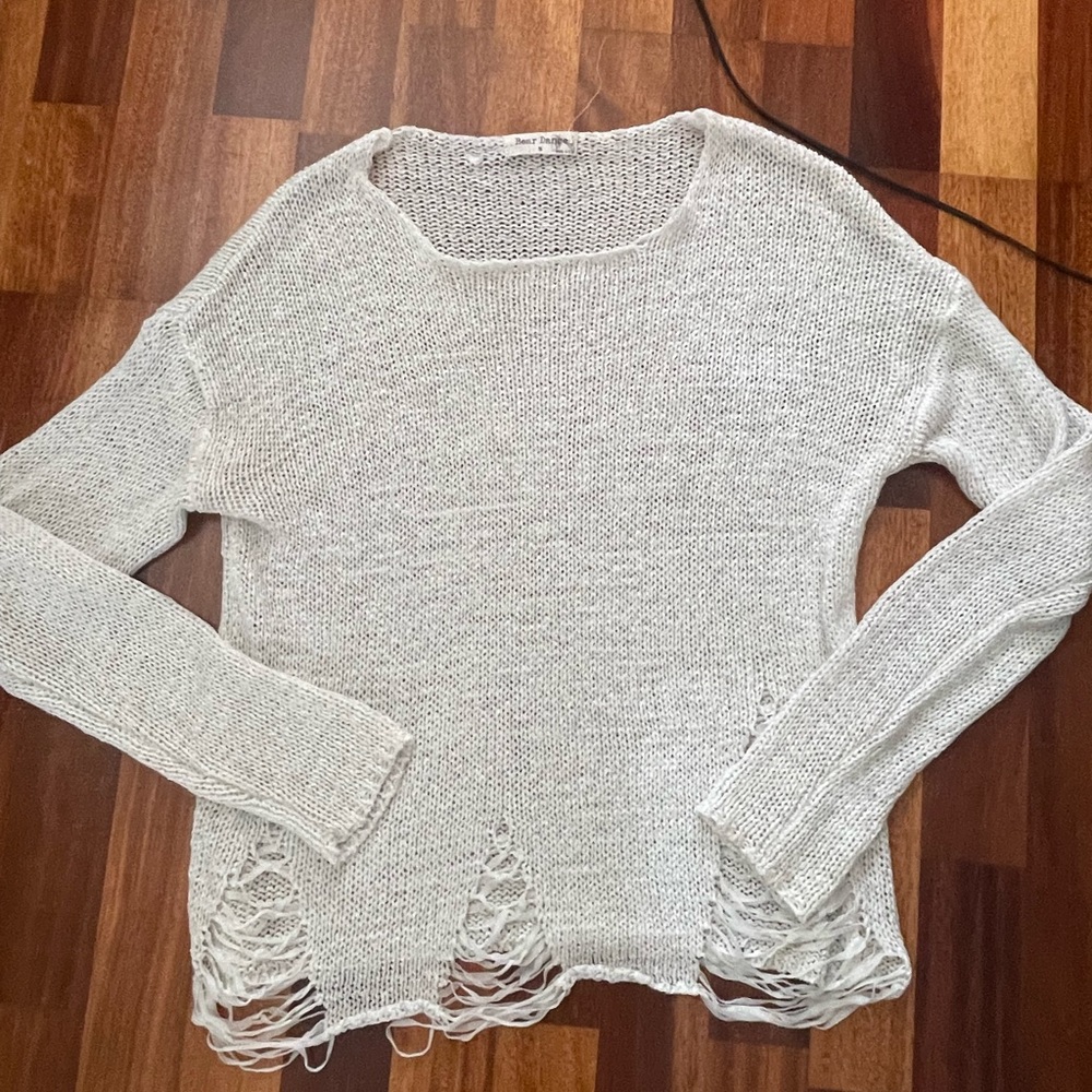 Distressed Knit Sweater